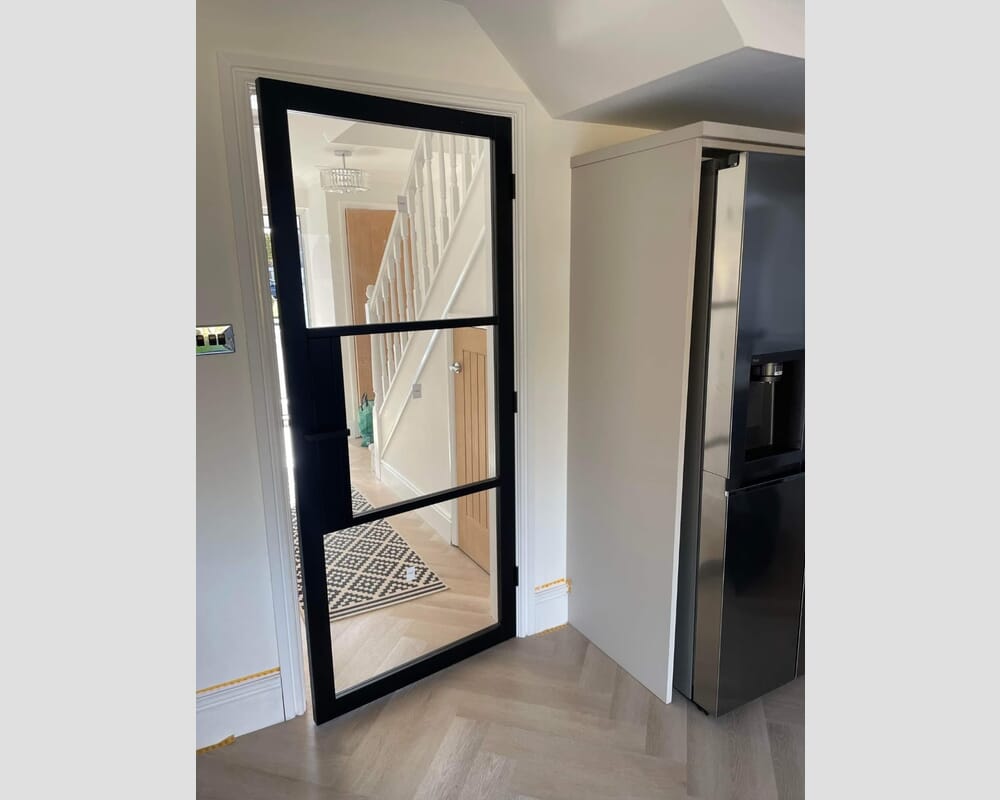 1981 x 533 x 35mm (21") Heritage Black Clear Glazed - Prefinished Internal Doors